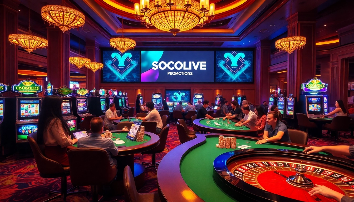 SOCOLIVE enhances your casino experience with vibrant gaming tables and thrilling slot machines.